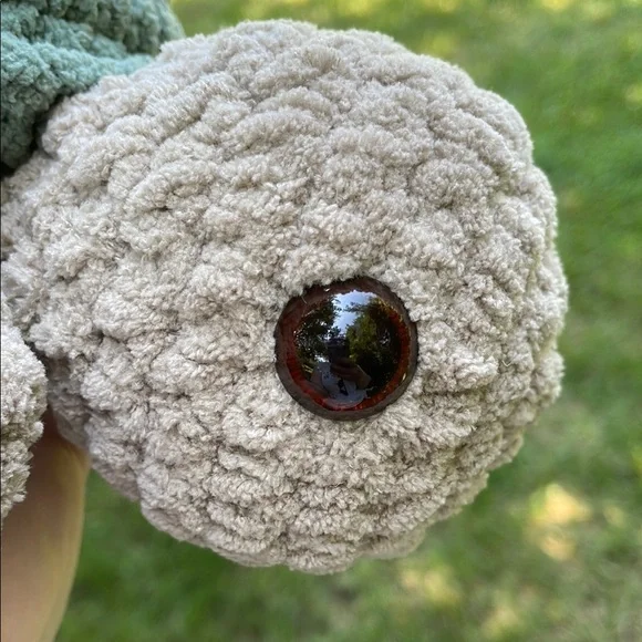 Sea Turtle Stuffie Amigurumi Sea Turtle Plushie Handmade Crochet - Picture 3 of 8